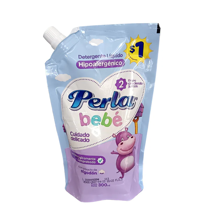 DETERG LIQUIDO PERLA BEBE ALGODON DPK 300ML