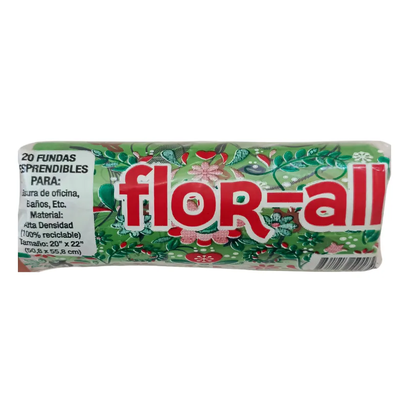 FUNDA BAÑO ROLLO FLORAL X20UNI
