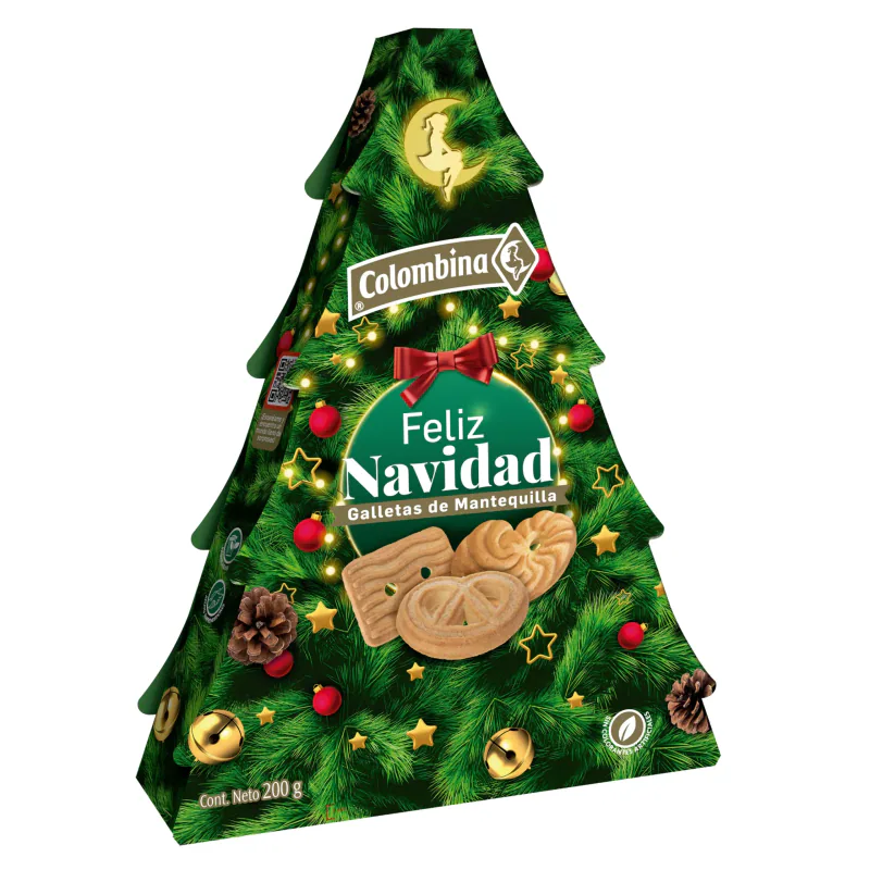 GALLETA ARBOLITO NAVIDAD(12PL/200G)