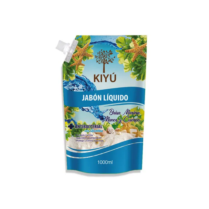 JABON LIQUIDO BRISA MARINA KIYU DOY PACK 1000ML