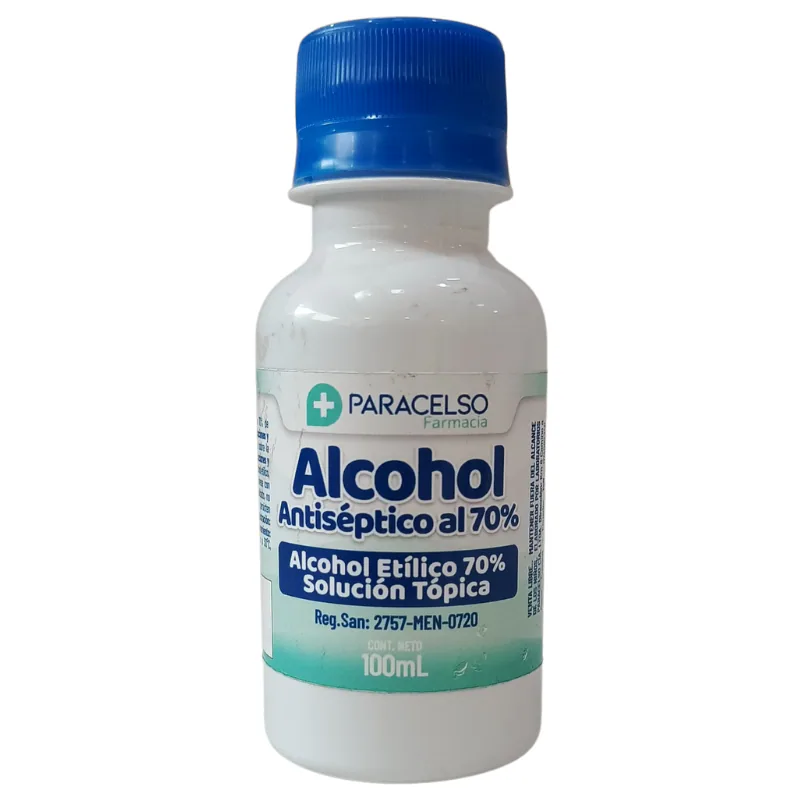 ALCOHOL ANTISEPTICO PARACELSO 100ML