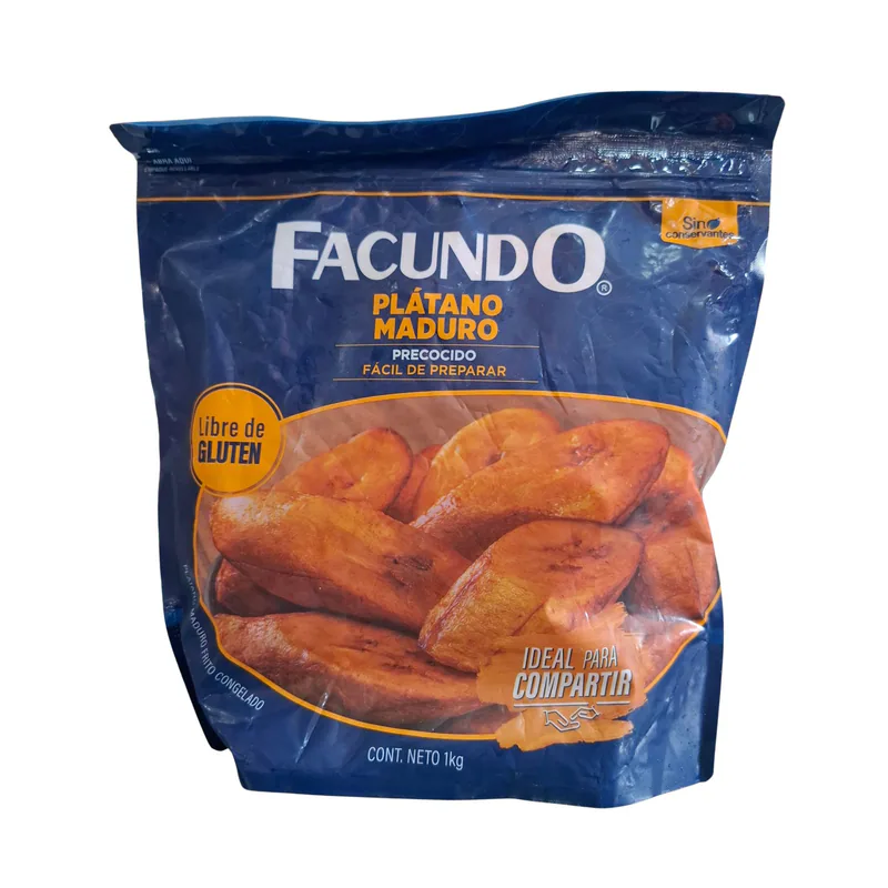 FACUNDO PLATANO MADURO PRECOCIDO 1KG 12UN