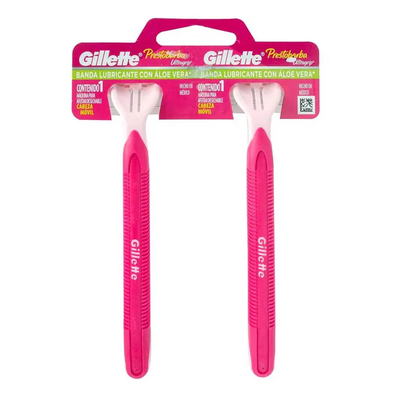 PRESTOBARBA GILLETTE ULTRAGRIP 2 HOJA MUJER PLANCH X24/24