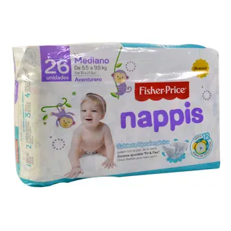 PAÑAL NAPPIS MEDIANO X26UND
