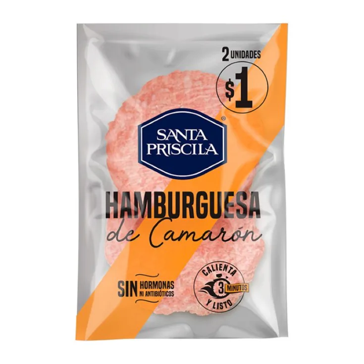 HAMBURGUESA DE CAMARON SANTA PRISCILA 100G