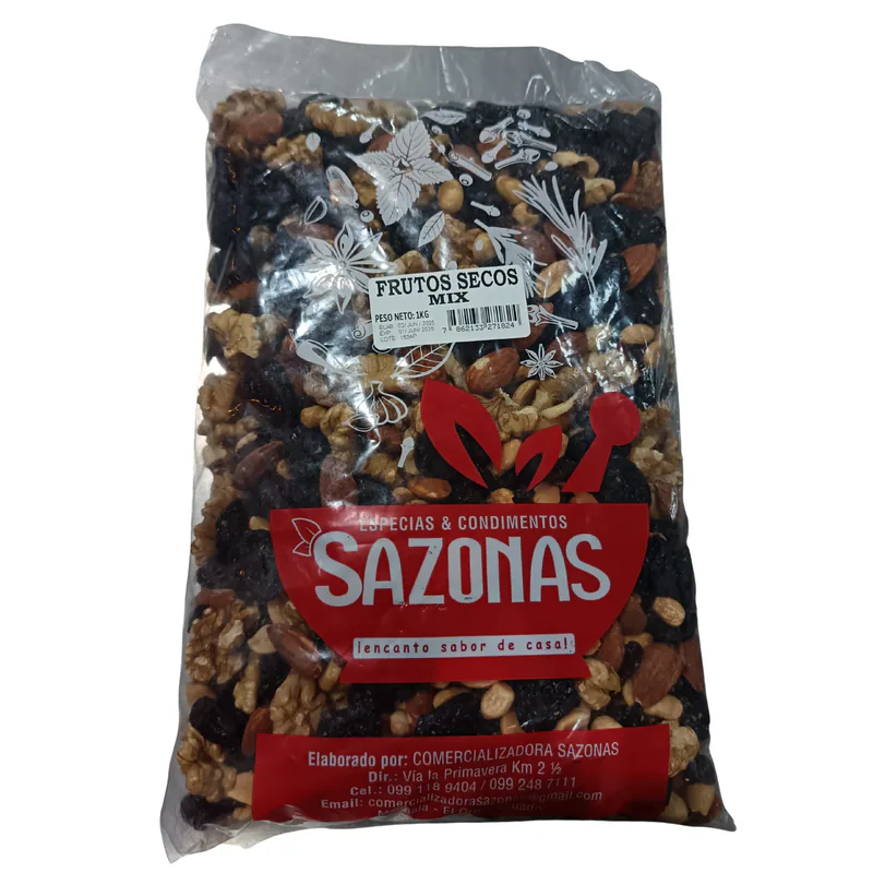 FRUTOS SECOS MIX SAZONAS FUNDA 1KG