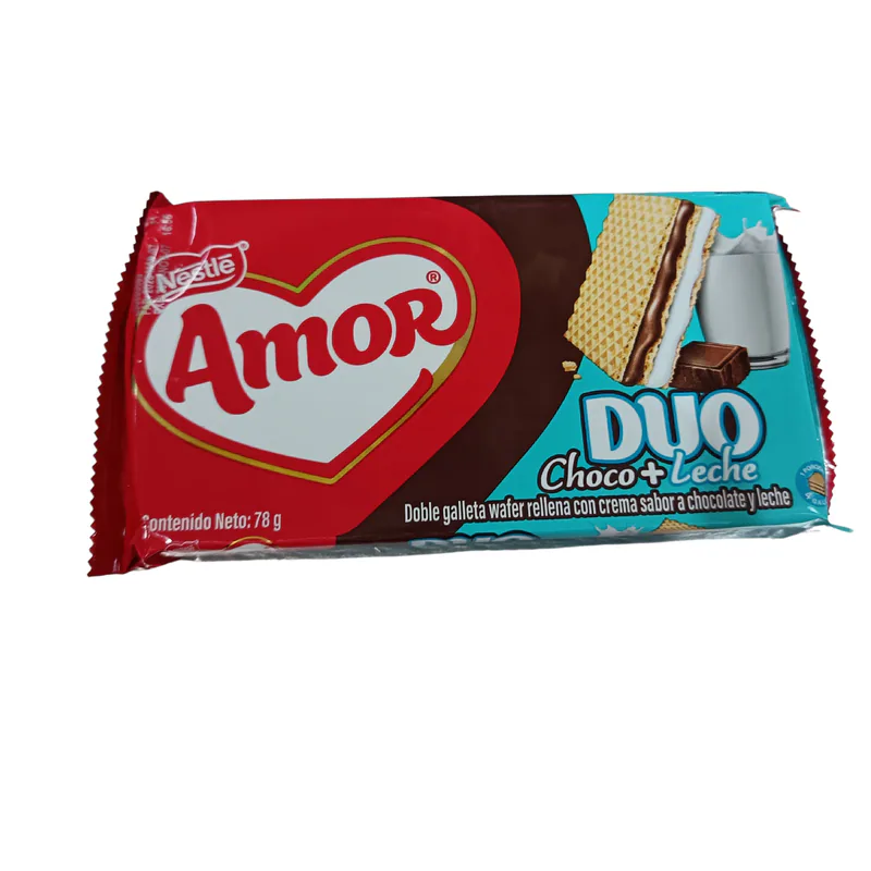 AMOR WAFERS CHOCOLECHE 78G EC