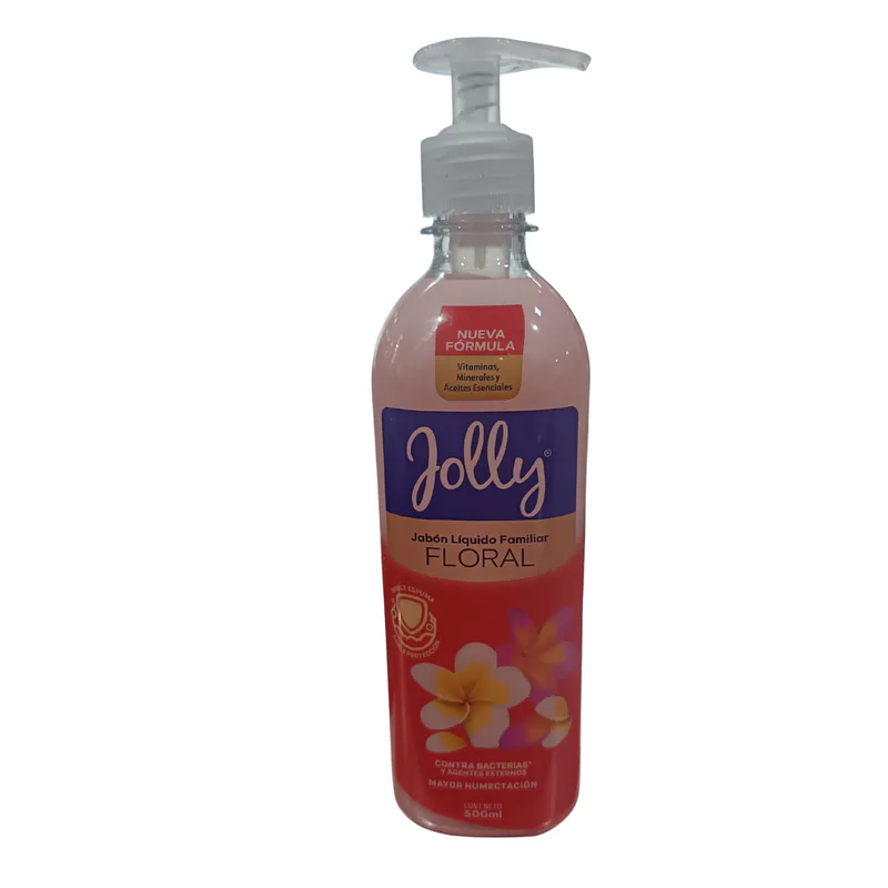 JABON LIQUIDO FRASCO JOLLY FLORAL 500ML