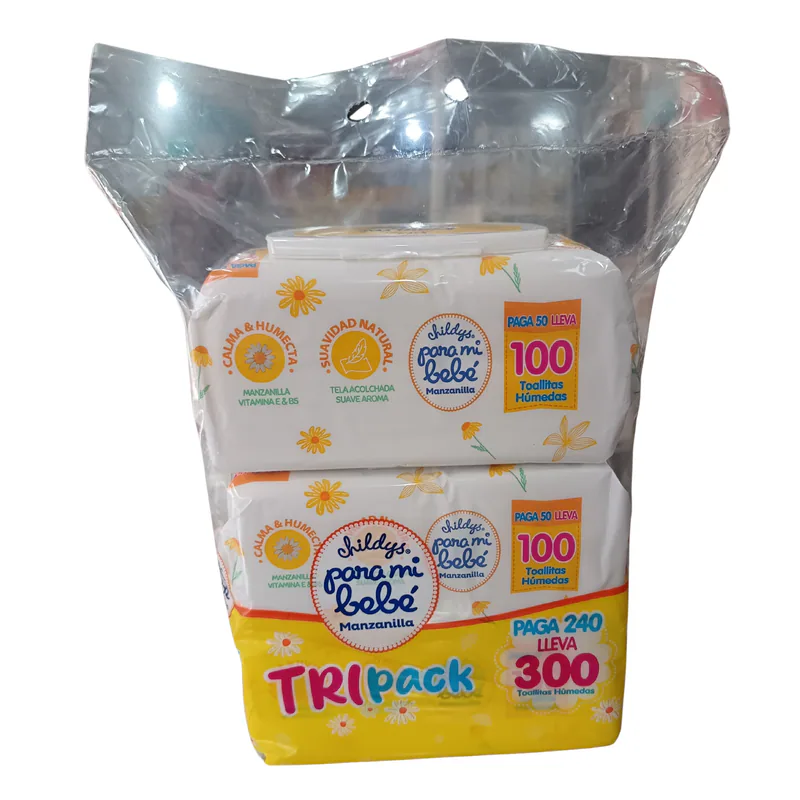 TOALLITAS HUMEDAS PARA MI BEBE MANZANILLA TRIPACK 300