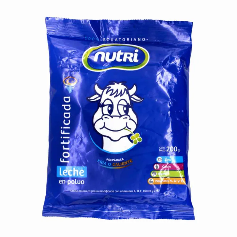 LECHE EN POLVO FORTIFICADA NUTRI 200G X30
