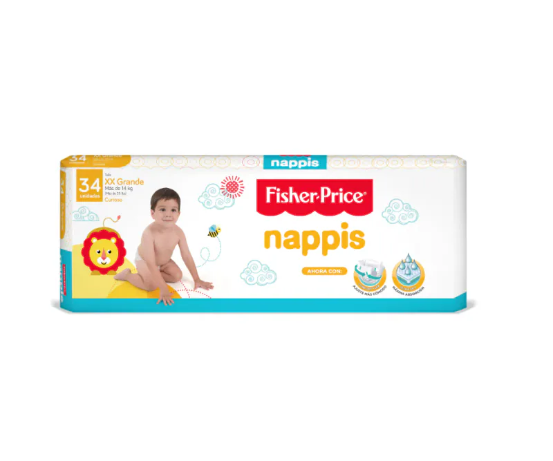PAÑAL NAPPS XXGRANDE UN.34