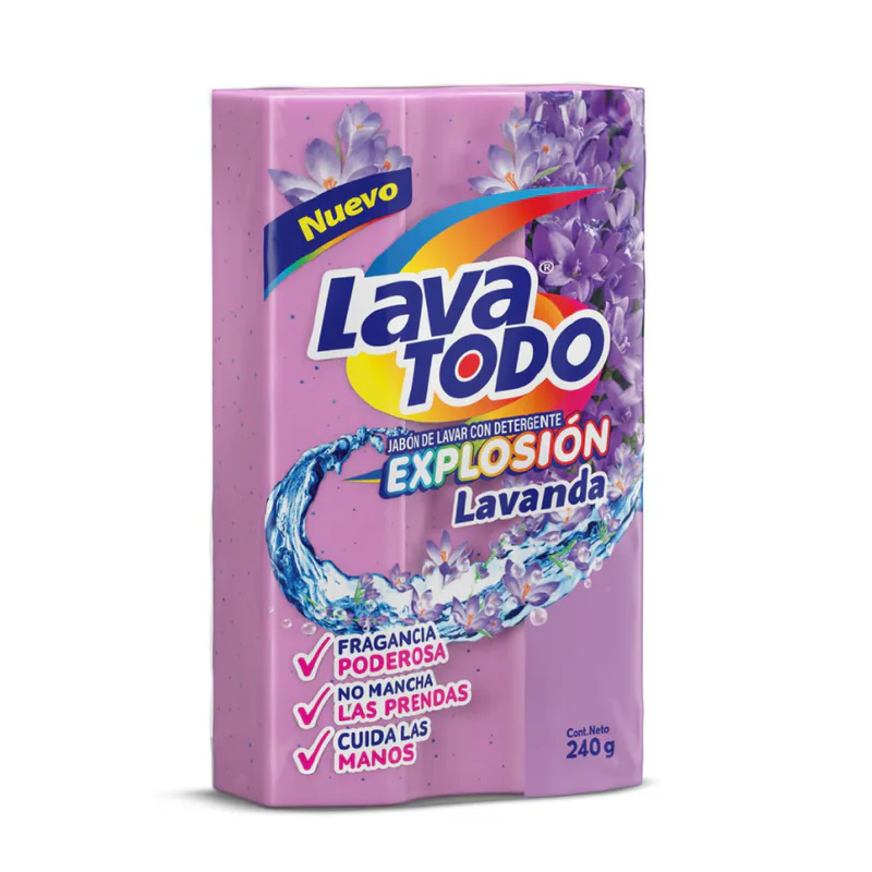 JABON LAVATODO EXPLOSION LAVANDA 230G48
