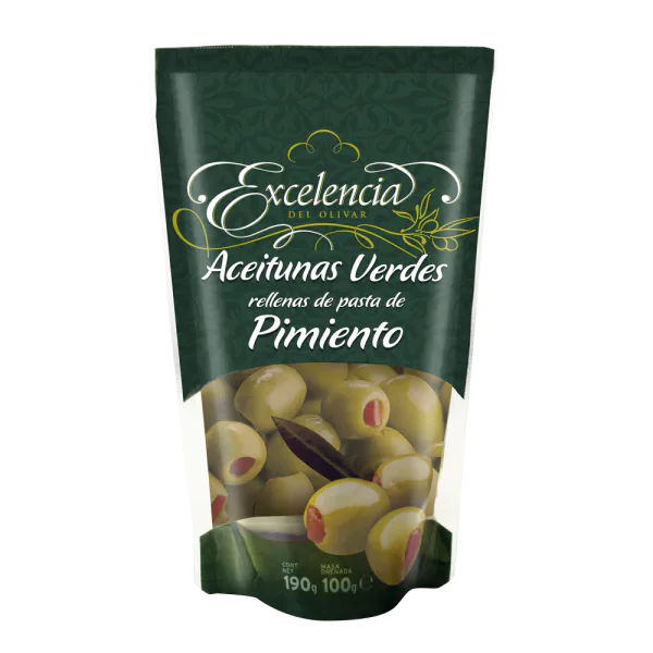 ACEITUNA VERDE RELLENA PIMIEN DOY 220G
