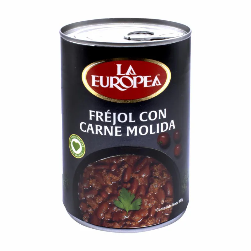FREJOL CON CARNE MOLIDA LA EUROPEA LATA 425GR