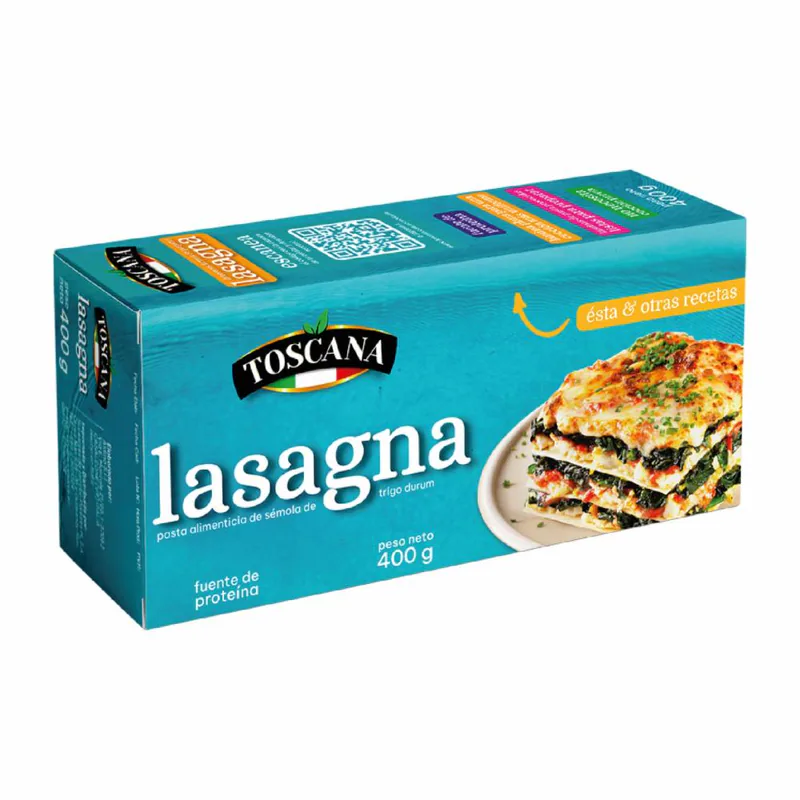 LASAGNA TOSCANA PASTA CAJA 400GR