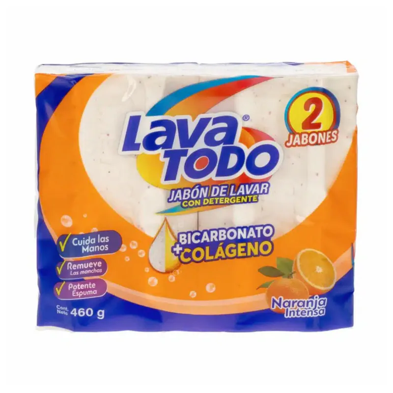 JABON LAVA TODO NARANJA INTENSA 460G X2