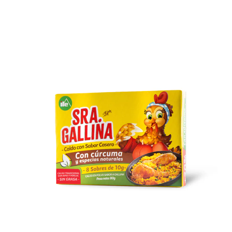 CALDO SRA. GALLINA CAJITA X 8 SOBRES .