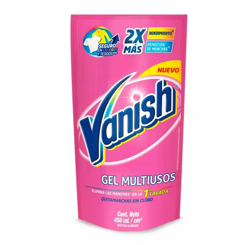 VANISH LIQUIDO ROSA 450ML DOYPACK