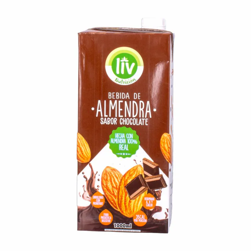 BEBIDA DE ALMENDRA SABOR A CHOCOLATE TETRAPACK 1000ML