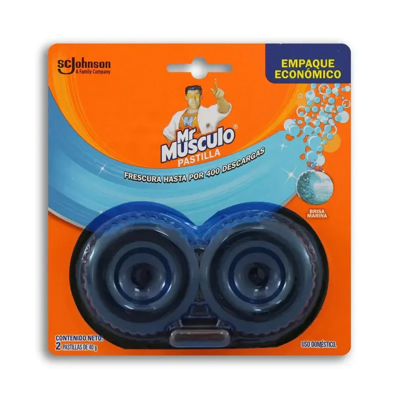 MR MUSCULO PASTILLA TANQUE AZUL X2 80GR