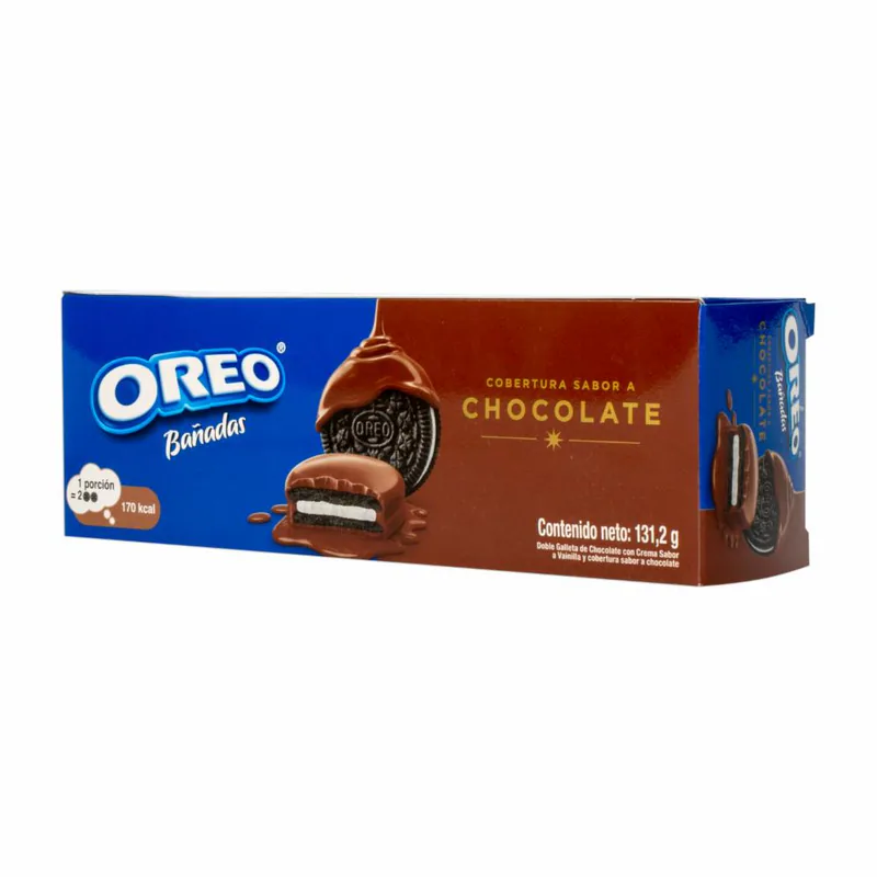OREO GALLETA COBERTURA CHOCOLATE CAJA 131.2 G