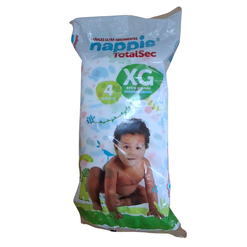 PAÑAL NAPPIS XG FUNDA X4