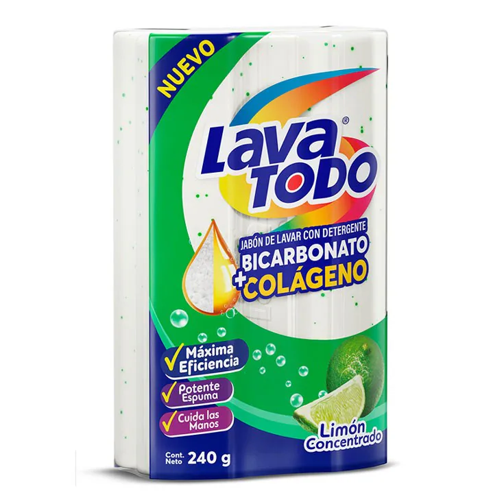 JABON LAVATODO LIMON 255G X48