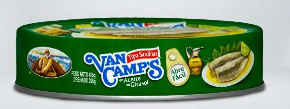 SARDINA VAN CAMPS ACEITE GIRASOL 425G