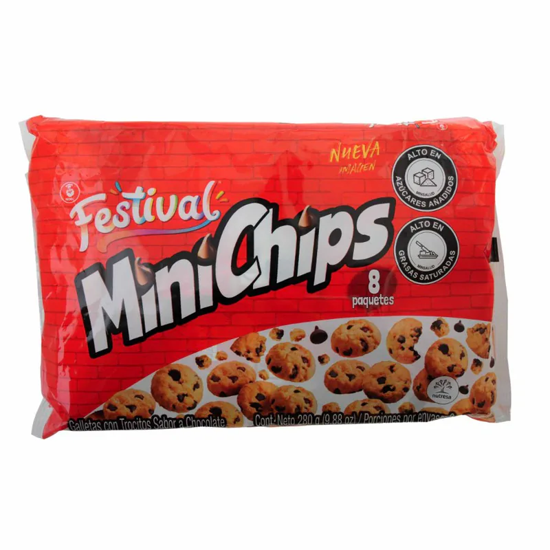 GALLETA FESTIVAL MINICHIPS FUNDA 280G