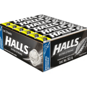 CARAMELO DURO HALLS MENTOL - EUCALIPTO (EXTRA FUERTE)