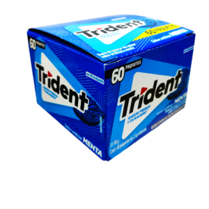 CHICLE TRIDENT SABOR MENTA - Display x 60