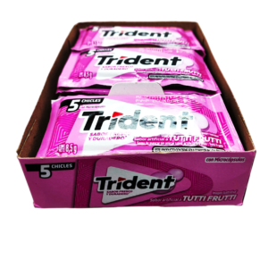 CHICLE TRIDENT SABOR TUTTI FRUTTI (5 Unidades x Sobre)