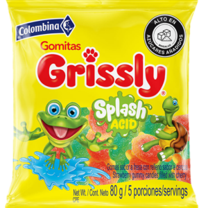 Gomitas GRISSLY (Splash Acid), 80g