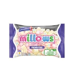 MASMELOS FIGURITAS FLORES MILLOWS, 145g