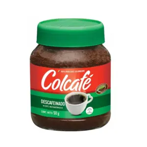 Café Instantáneo Descafeinado COLCAFÉ, 50g