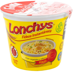 Fideos Instantáneos Sabor a Pollo LONCHYS, 67g