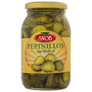 Pepinillos Agridulces SNOB (Envase de Cristal), 470g