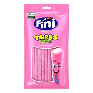 Gomitas Tubes Regaliz (Tutti - Frutti) FINI, 80g