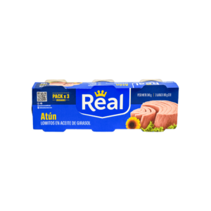 Atún en Aceite de Girasol REAL, ThreePack (3x80g)