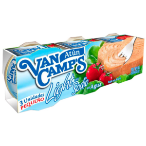 ThreePack Atún en Agua VAN CAMPS, (80g c/u)