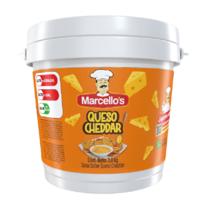 Salsa Queso Cheddar, Balde 3,8Kg