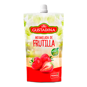 Mermelada de Frutilla GUSTADINA, DoyPack 250g