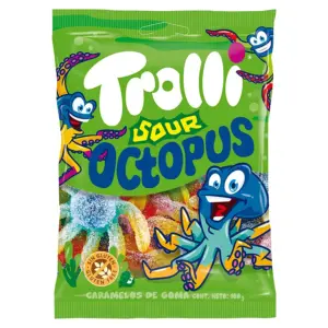 Gomitas Sour Octopus TROLLI, 100g