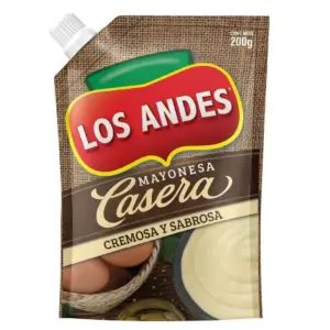 Mayonesa Casera LOS ANDES, 200g