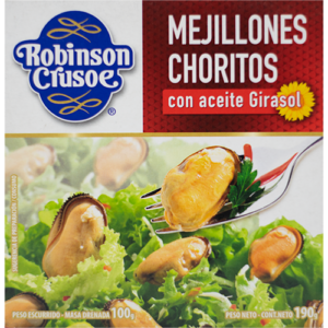 Mejillones en Aceite ROBINSON CRUSOE, 190g