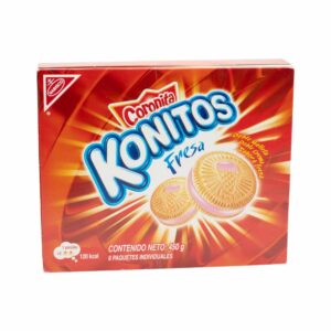 Galletas Doble Crema de Fresa KONITOS, 450g