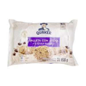 Galletas con Avena y Pasas QUAKER, 168g