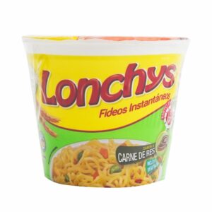 Fideos Instantáneos Sabor a Carne de Res LONCHYS, 67g