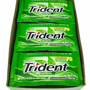 CHICLE TRIDENT SABOR YERBABUENA (5 Unidades x Sobre)