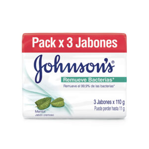 JABON JOHNSONS MENTOL 3X110G
